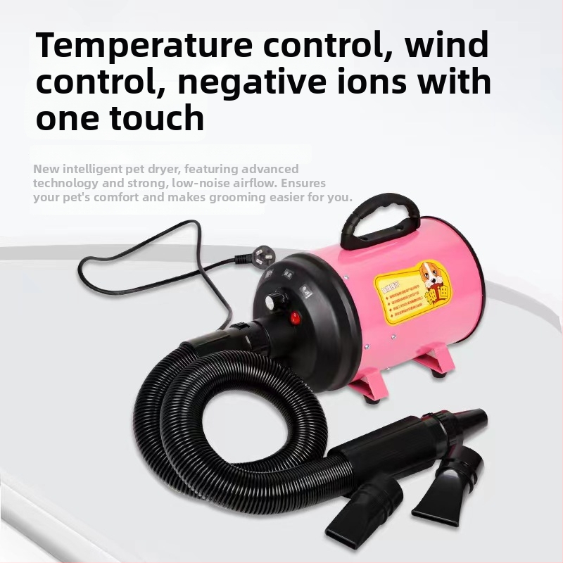 Sušič srsti pre veľké psy, DC motor, pod 1000W, 220V, špirálové vykurovanie, ochrana proti prehriatiu