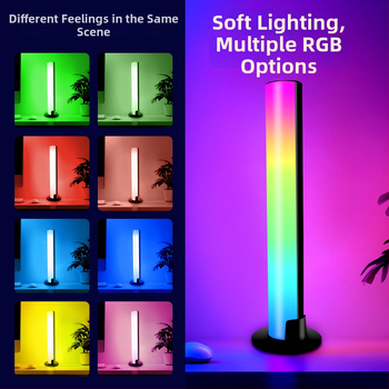 Datora galda RGB apkārtnes gaisma ar skaņas uztveri, balss vadību un mūzikas ritma apgaismojumu, barojams no kontaktligzdas