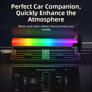 Datora galda RGB apkārtnes gaisma ar skaņas uztveri, balss vadību un mūzikas ritma apgaismojumu, barojams no kontaktligzdas