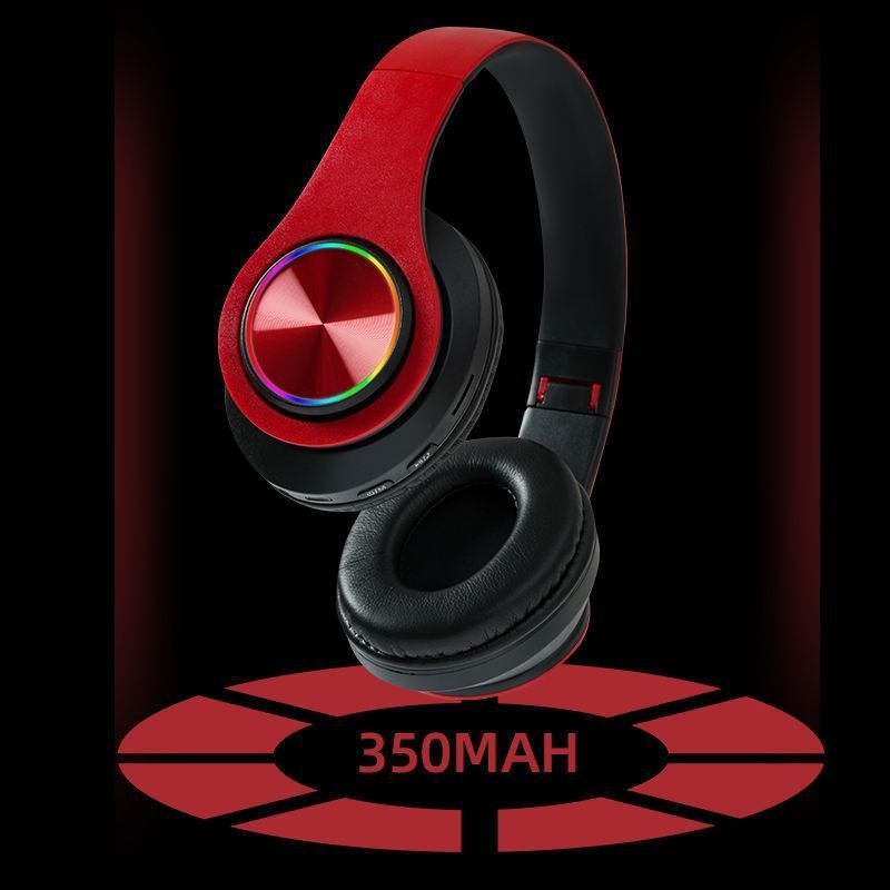 Slušalice preko uha, sklopive Bluetooth/žične, 3,5 mm utor (L-oblik), LED svjetla, za gaming i sport