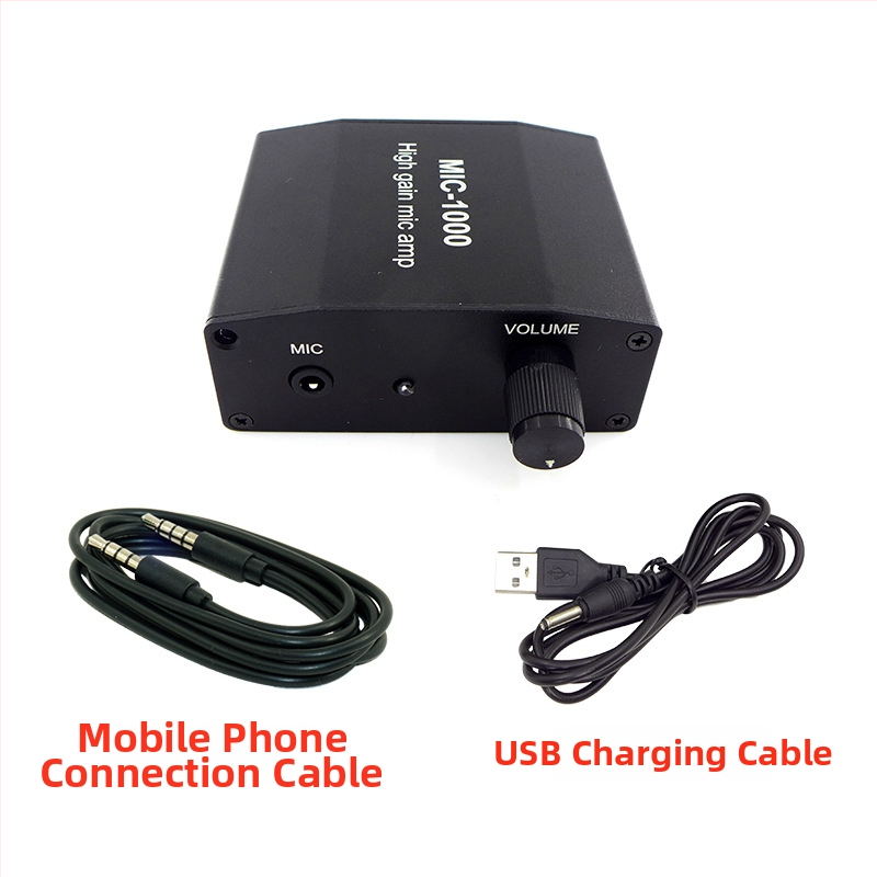 Rhythm imagination MIC-1000 elektretový kondenzátorový mikrofón – nabíjateľný, kompatibilný so záznamom na smartfóne