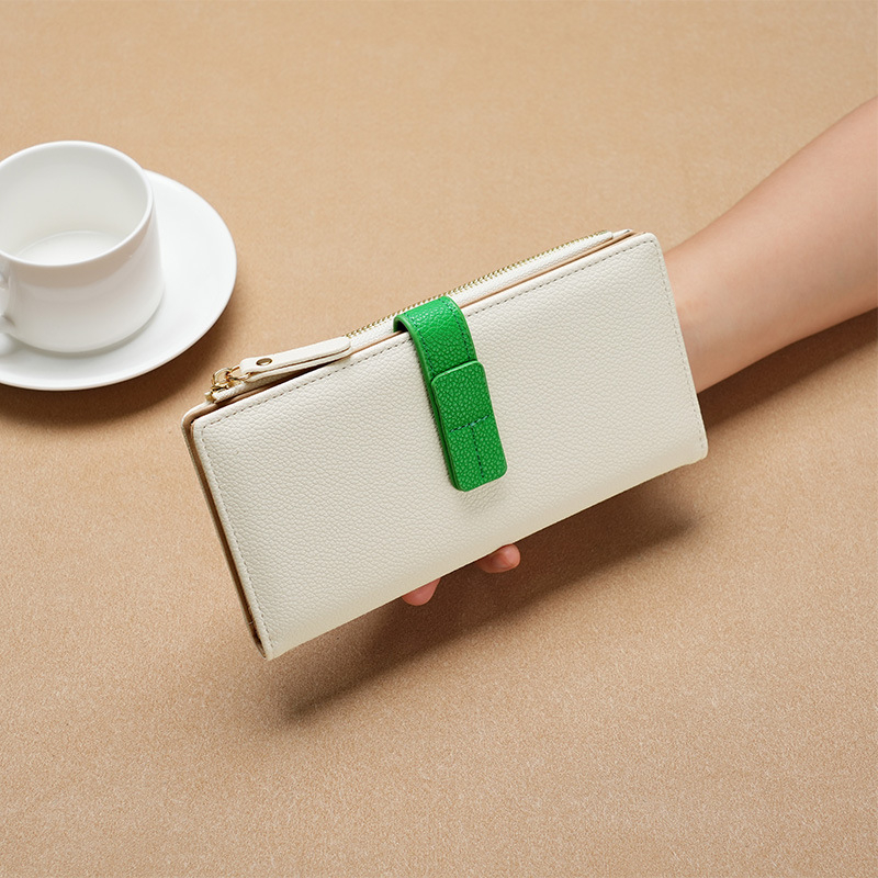 TEAYY Hosszú pénztárca‑táska, PU bőr, belső szövet: szintetikus bőr, kártyatartó, multifunkcionális tároló