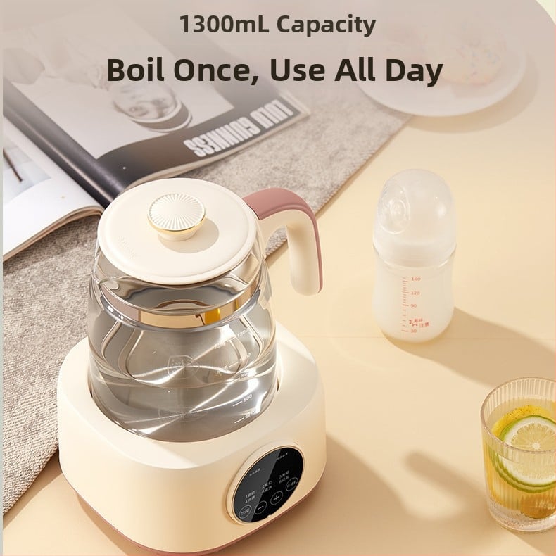 Zdravotná kanvica na čaj so skleneným telom, objem 1–1,5 l, 500–1000 W, 220 V, dotykové ovládanie