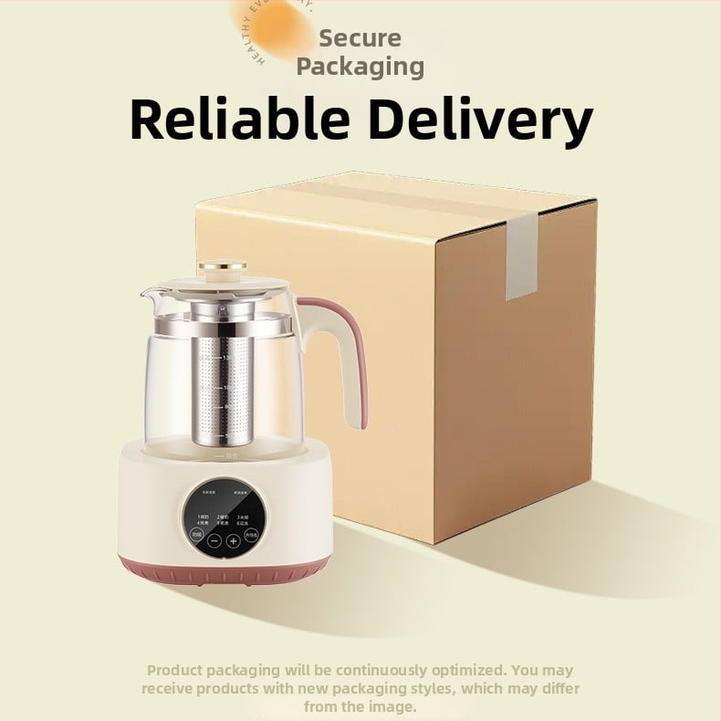 Zdravotná kanvica na čaj so skleneným telom, objem 1–1,5 l, 500–1000 W, 220 V, dotykové ovládanie