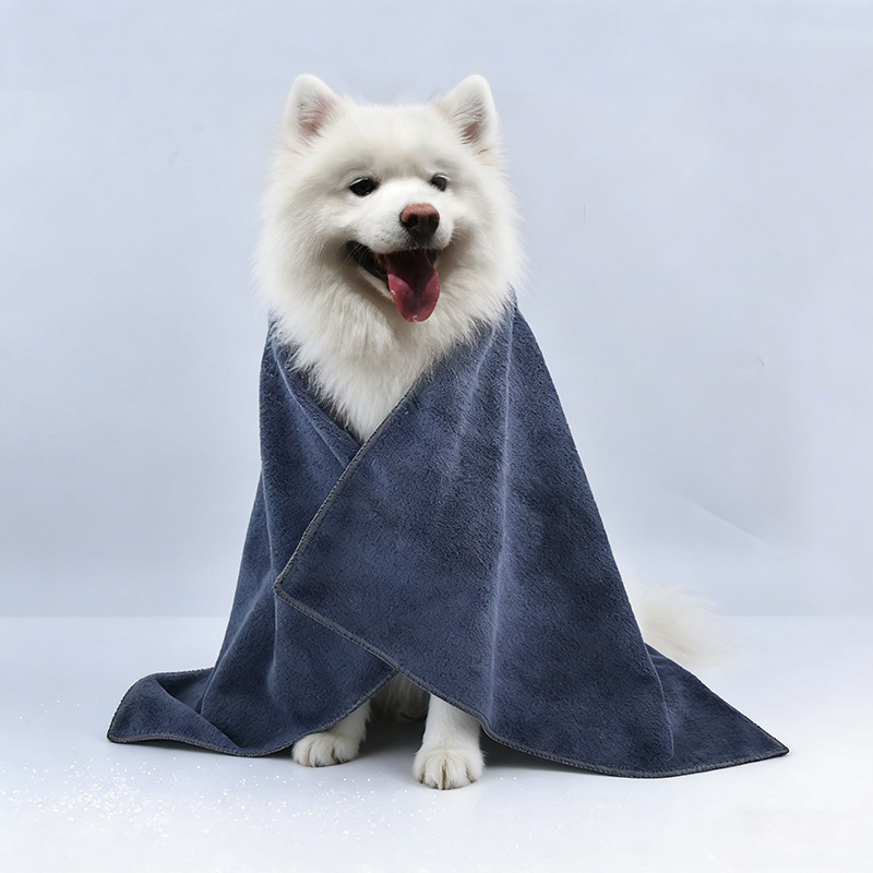 Osuška na kúpanie pre domáce zvieratá z mikrovlákna, absorbujúca, rýchloschnúca, opakovane použiteľná, pre psy – Muxing