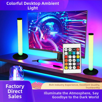 USB spēļu darbvirsmas vides gaisma ar lietotni, tālvadības pulti un pogu vadību; vadība caur lietotni un viedais slēdzis; stabu tipa uzstādīšana; mūzikas reaģējoša gaisma