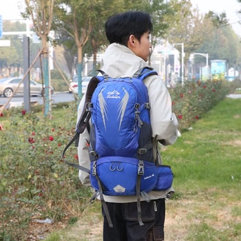 Planinski ruksak s jastučićem na ramenima, vodootporan, otporan na habanje, odjeljak suho/mokro, noćni reflektirajući elementi