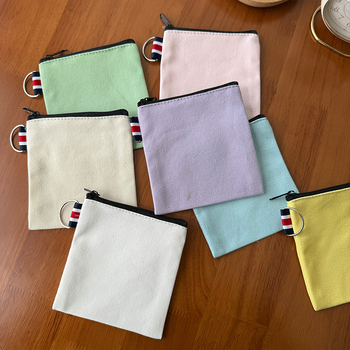 Vászon anyagú pénztárca, városi minimalist stílus, uniszex kialakítás, bélés nélküli, 2021 nyári kiadás