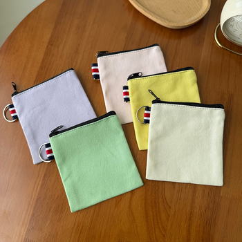 Vászon anyagú pénztárca, városi minimalist stílus, uniszex kialakítás, bélés nélküli, 2021 nyári kiadás