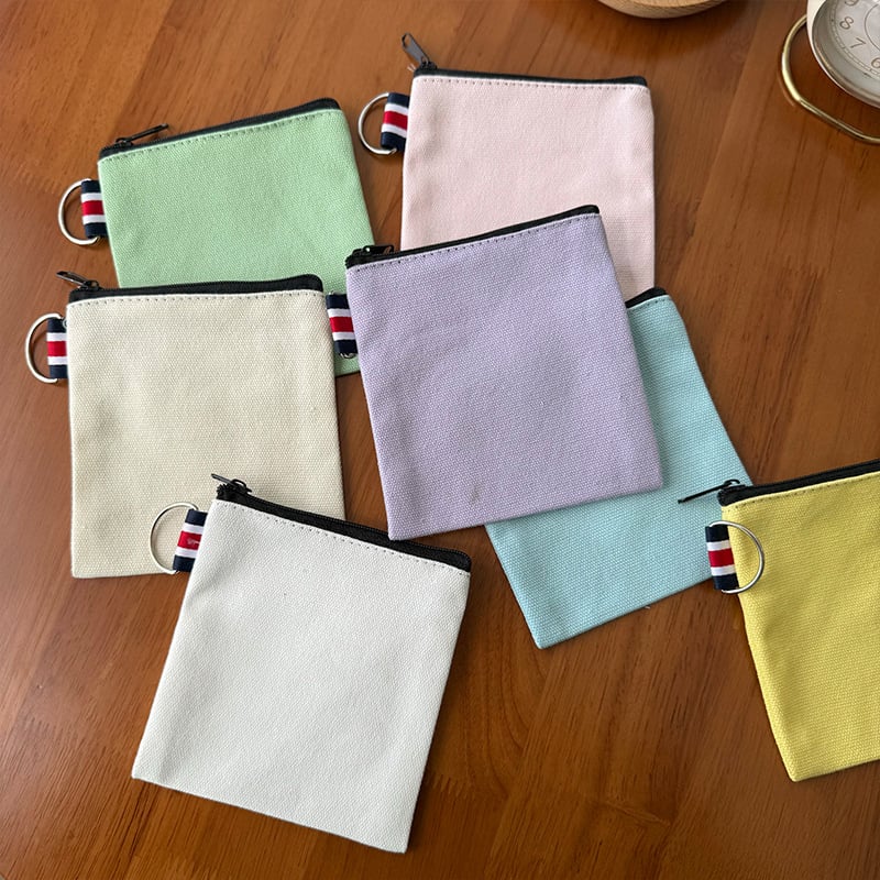 Vászon anyagú pénztárca, városi minimalist stílus, uniszex kialakítás, bélés nélküli, 2021 nyári kiadás