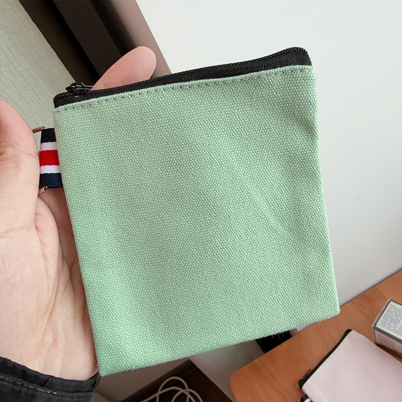 Vászon anyagú pénztárca, városi minimalist stílus, uniszex kialakítás, bélés nélküli, 2021 nyári kiadás