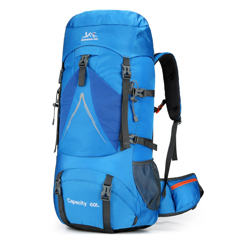 Planinski ruksak od najlona, 60L, vodootporan, prozračan, s zračnim jastučićem na naramenicama