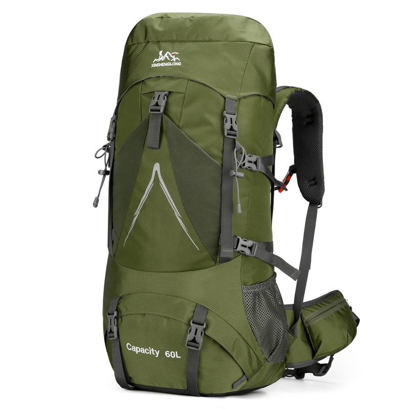 Planinski ruksak od najlona, 60L, vodootporan, prozračan, s zračnim jastučićem na naramenicama