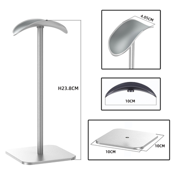 Stalak za slušalice na stolnoj površini, od aluminijske legure, sklopiv i odvojiv, model X2