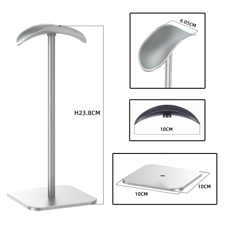 Stalak za slušalice na stolnoj površini, od aluminijske legure, sklopiv i odvojiv, model X2