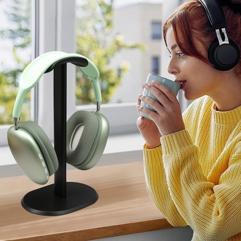 Austiņu statīvs no alumīnija sakausējuma – darbam pie galda, savietojams ar austiņām, svars 170 g