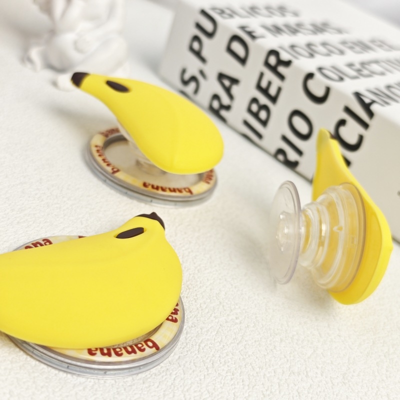 Banānu formas silikona magnētiskais turētājs telefonam – Snap-On