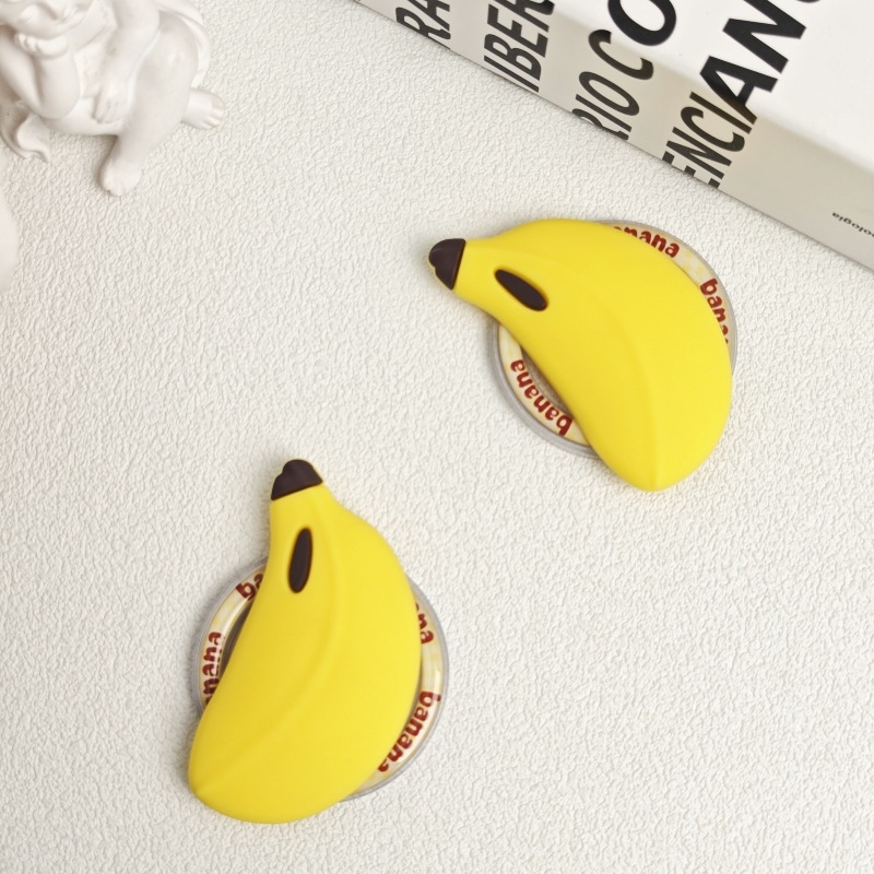 Banānu formas silikona magnētiskais turētājs telefonam – Snap-On