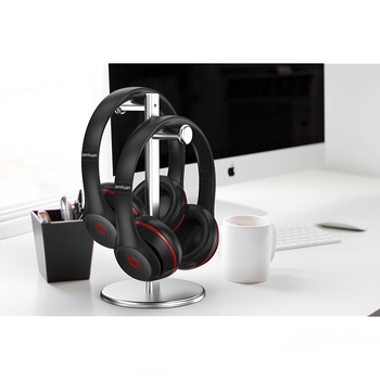 Suport pentru căști din aliaj de aluminiu, cârlig dublu, pentru masă, potrivire universală