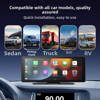 Auto kamera s bežičnim CarPlayem i središnjim zaslonom, model M52, dual-core procesor, 1 GB RAM, 1080P rezolucija, USB-C sučelje