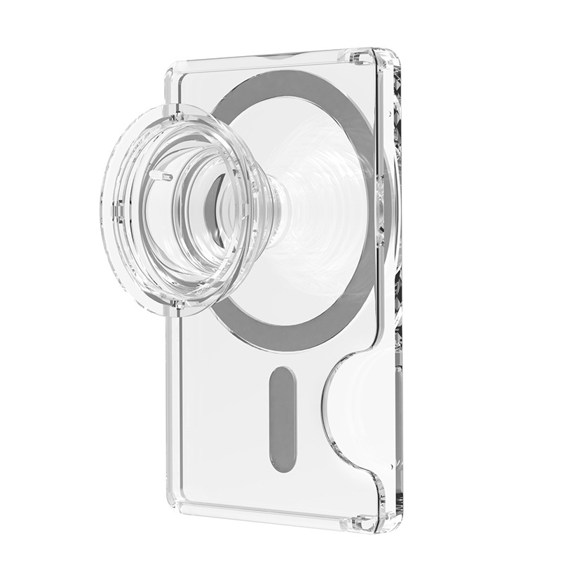 OAKCASE MagSafe držač kartica uz kućište za telefon, TPU+PC futrola s integriranim držačem kartica, DIY višefunkcionalni