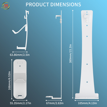 Suport metalic de perete pentru PS5, cu cârlige pentru căști și controlere, compatibil PS5, PS5 Slim și PS5 Pro