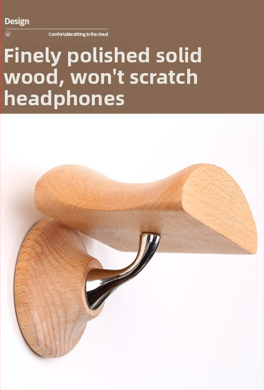 Sienas stiprinātais austiņu statīvs, mākslīgā āda, viegli uzstādāms, piemērots austiņām