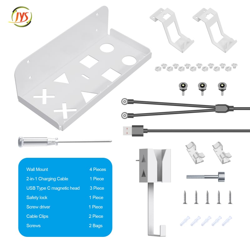 JYS Suport de perete din fier pentru PS5 Slim, compatibil PS5 Slim Host, 757 g, ambalaj cu cutie colorată