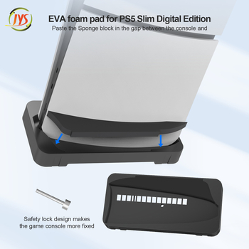 Stalak za PS5 Slim – horizontalna i vertikalna podrška s prostorom za VR2 headset, ABS materijal, 281 g