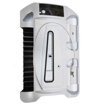 PS5 višenamjenska baza s ručkom i dvostrukim punjenjem – držač za slušalice i držač za diskove (model YH-57) kompatibilan s PS5 Slim/PS5/PS5 Pro