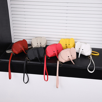 Mini novčanik s likom slona - PU materijal, svježi i sladak stil, za žene, ljeto 2025