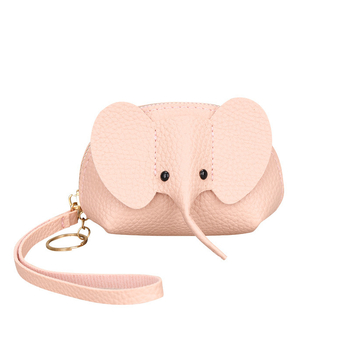 Mini novčanik s likom slona - PU materijal, svježi i sladak stil, za žene, ljeto 2025