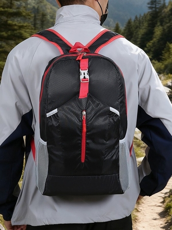 Unisex vanjski ruksak otporan na habanje, kapacitet do 20 L, Oxford tkanina, kompatibilan s 14-inčnim prijenosnikom, zakrivljene naramenice