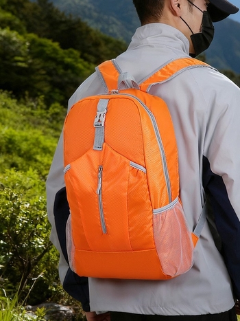 Unisex vanjski ruksak otporan na habanje, kapacitet do 20 L, Oxford tkanina, kompatibilan s 14-inčnim prijenosnikom, zakrivljene naramenice