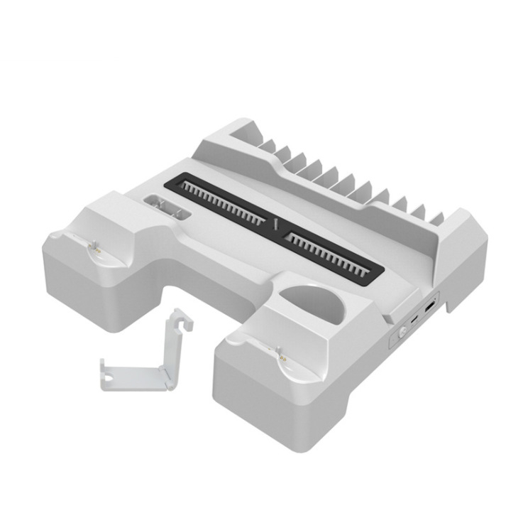 IPLAY PS5 hlađenje baza s bežičnim punjenjem kontrolera, držač za slušalice i spremnik za diskove, ABS konstrukcija