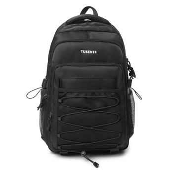 Rucsac unisex cu capacitate 36–55 L, potrivit pentru laptop de 16 inci, din material Oxford, căptușeală din nailon, model cu litere, curele de umăr curbate