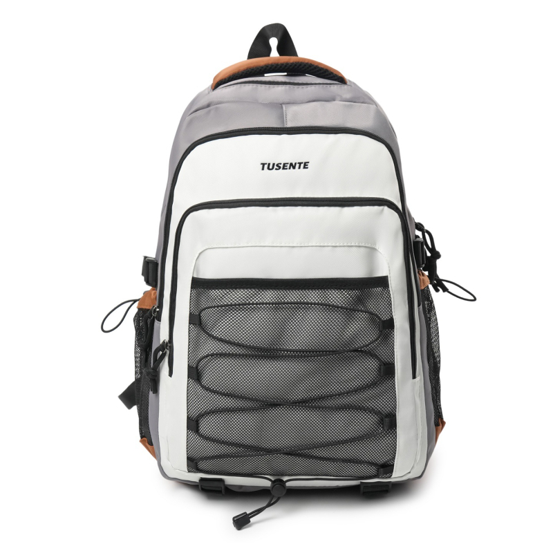 Rucsac unisex cu capacitate 36–55 L, potrivit pentru laptop de 16 inci, din material Oxford, căptușeală din nailon, model cu litere, curele de umăr curbate
