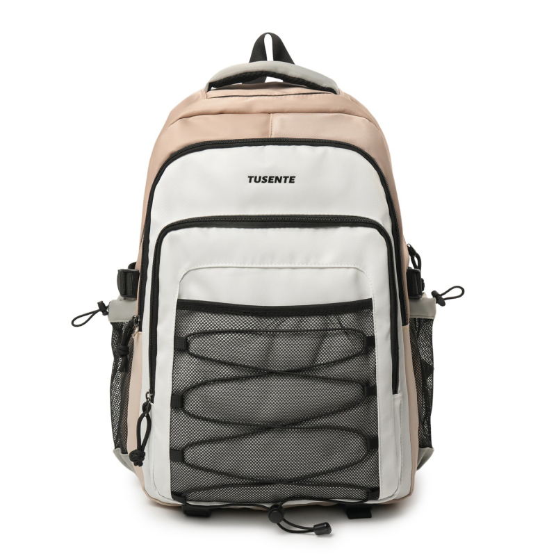 Rucsac unisex cu capacitate 36–55 L, potrivit pentru laptop de 16 inci, din material Oxford, căptușeală din nailon, model cu litere, curele de umăr curbate