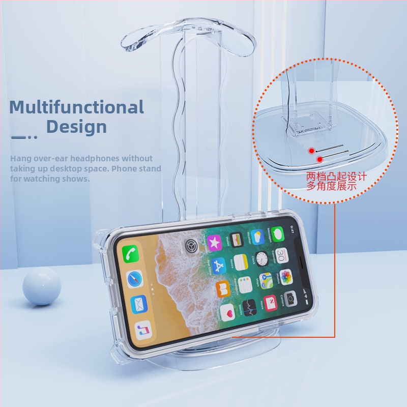 Στήριγμα ακουστικών Z6 - Πλαστικό επιτραπέζιο display για ηλεκτρονικά αθλήματα, προσαρμόσιμο