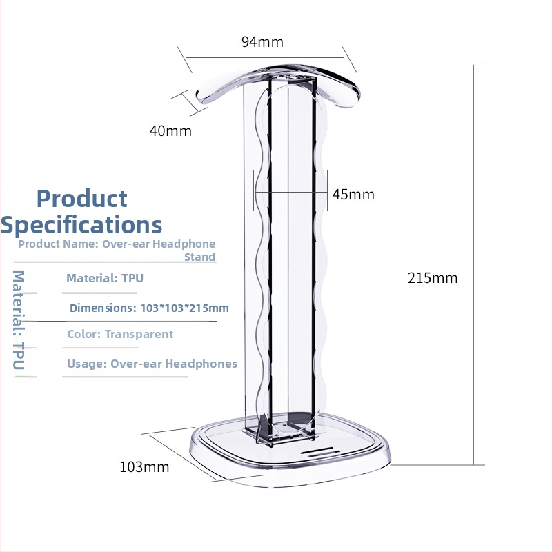 Στήριγμα ακουστικών Z6 - Πλαστικό επιτραπέζιο display για ηλεκτρονικά αθλήματα, προσαρμόσιμο