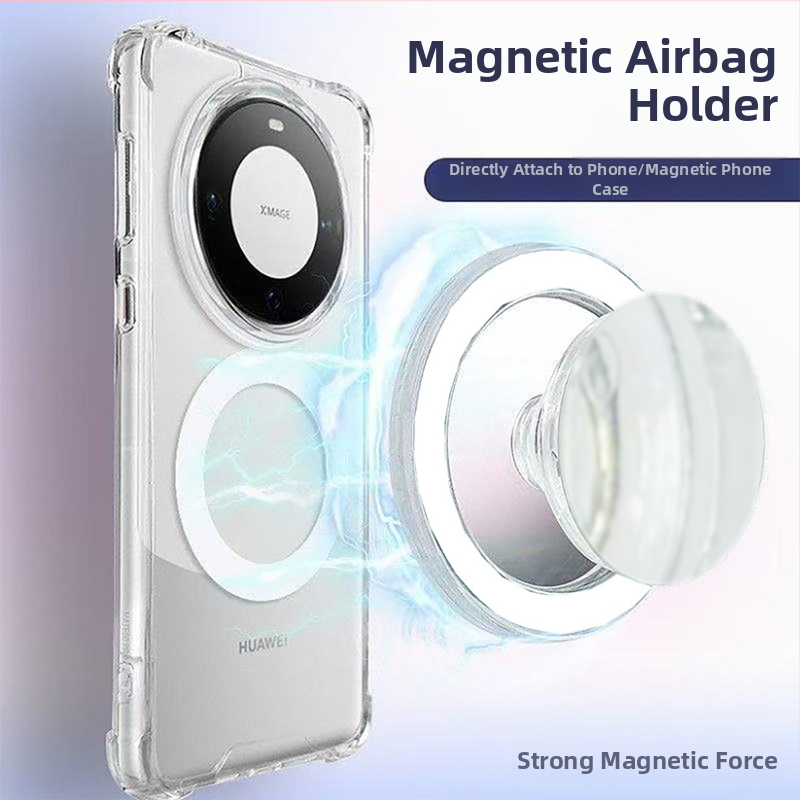 Snap-on MagSafe magnētiska pirksta gredzens telefona turētājs – materiāls PC, modelis 000, griežams un noņemams, saderīgs ar Mate70, Mate70 Pro, Honor Magic7 Pro, Magic7, Huawei Nova 12/13