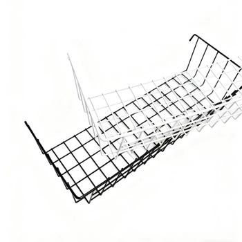 Coș de depozitare din fier forjat cu plasă, organizator suspendat, 1 nivel, fără montaj; potrivit pentru cosmetică/bijuterii, cărți și reviste, cabluri.