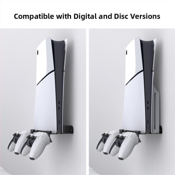 PS5 Slim stenový držiak na konzolu – Železný, nástenný úložný regál, model Ps5slim console