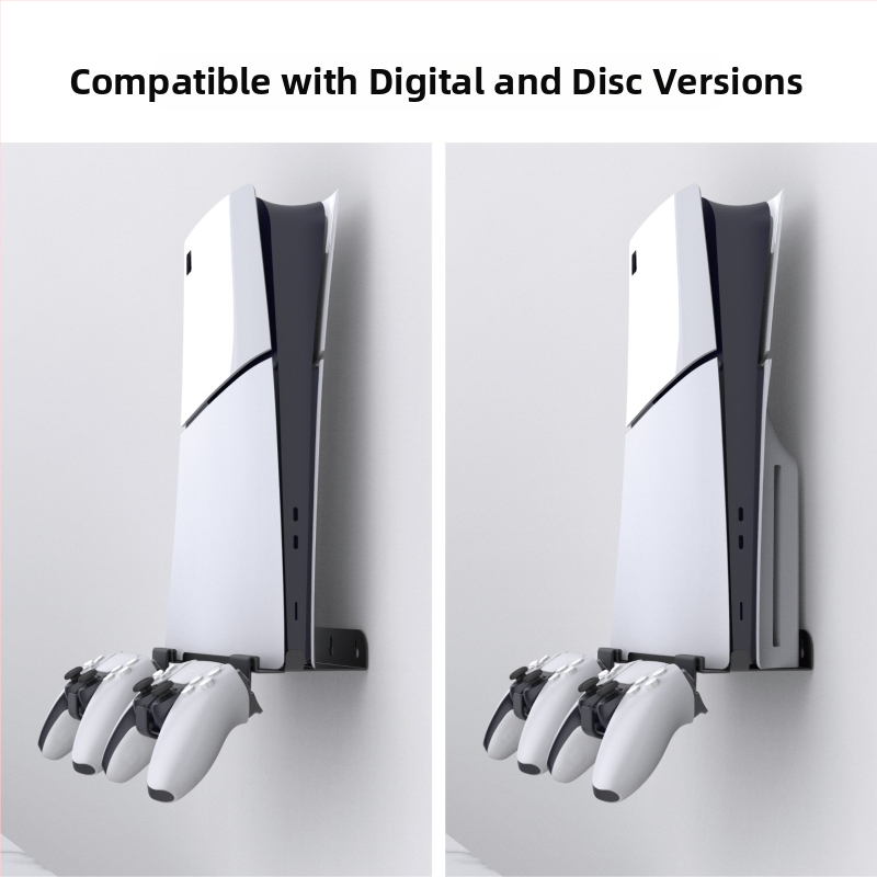 PS5 Slim stenový držiak na konzolu – Železný, nástenný úložný regál, model Ps5slim console