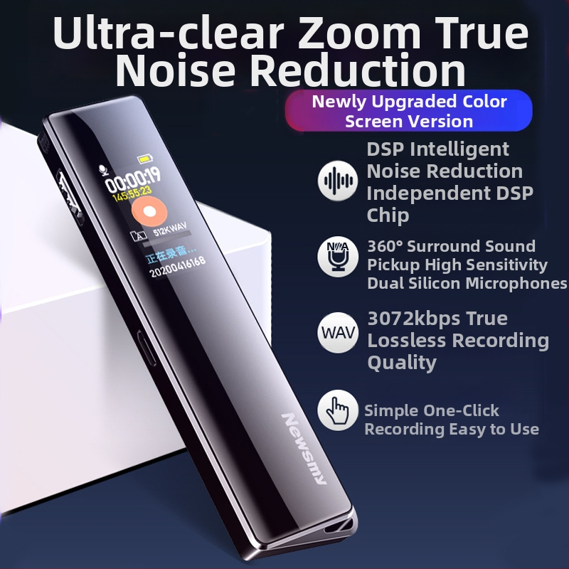 Newman V03 záznamník – WAV nahrávanie, 600 minút nahrávania, USB 2.0 rozhranie, vstavaný obojsmerný mikrofón, kovové puzdro