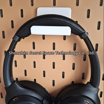 Perforētās plāksnes piederumi: roktura turētājs, universālais austiņu statīvs, sienas organizētājs bez urbšanas, plastmasa