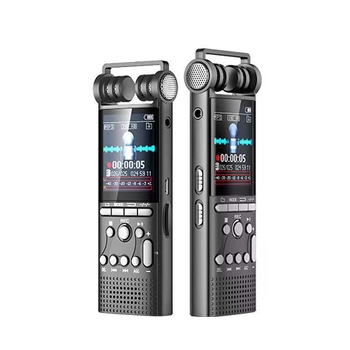 Digitális diktofonnal MP3 lejátszóval, 8/16/32GB, MP3/WAV felvétel, USB 3.0, HD kijelző, teljes fém ház