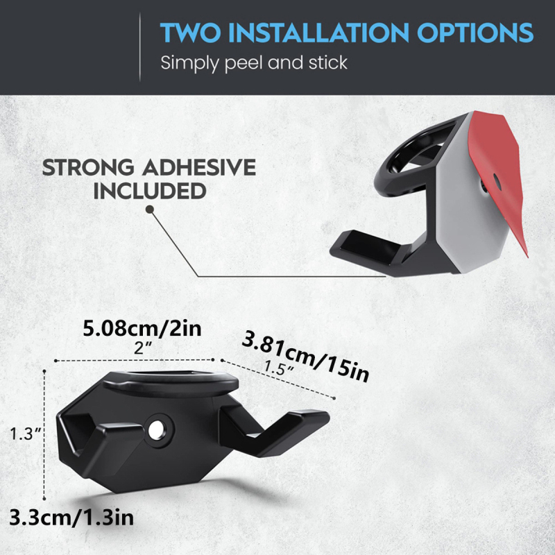 Kuka za baseball kapu s ljepilom, bez tragova, plastična, jedna kuka, moderni minimalistički dizajn, nosivost 1–3 kg, lansiranje 2024