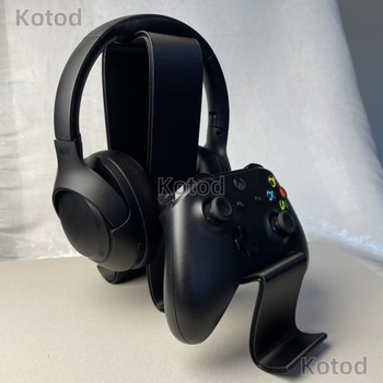 Galvasaustiņu statīvs uz datora galda — pielāgojams, piemērots darbvirsmai (Tips: Galda statīvs; Lietošana: Darbvirsma; Pielāgošana: Atbalstīta)