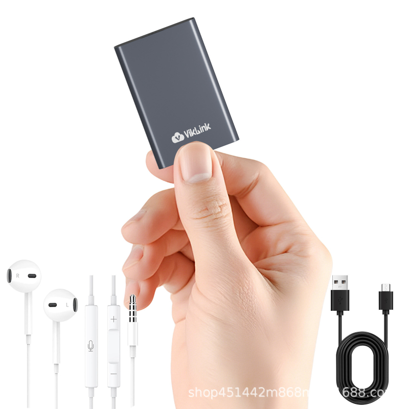 Kompakta balss ierakstītājs ar lielu iekšējo atmiņu, MP3 ieraksts, 720 minūšu ieraksta laiks, USB 2.0, MEMS mikrofons